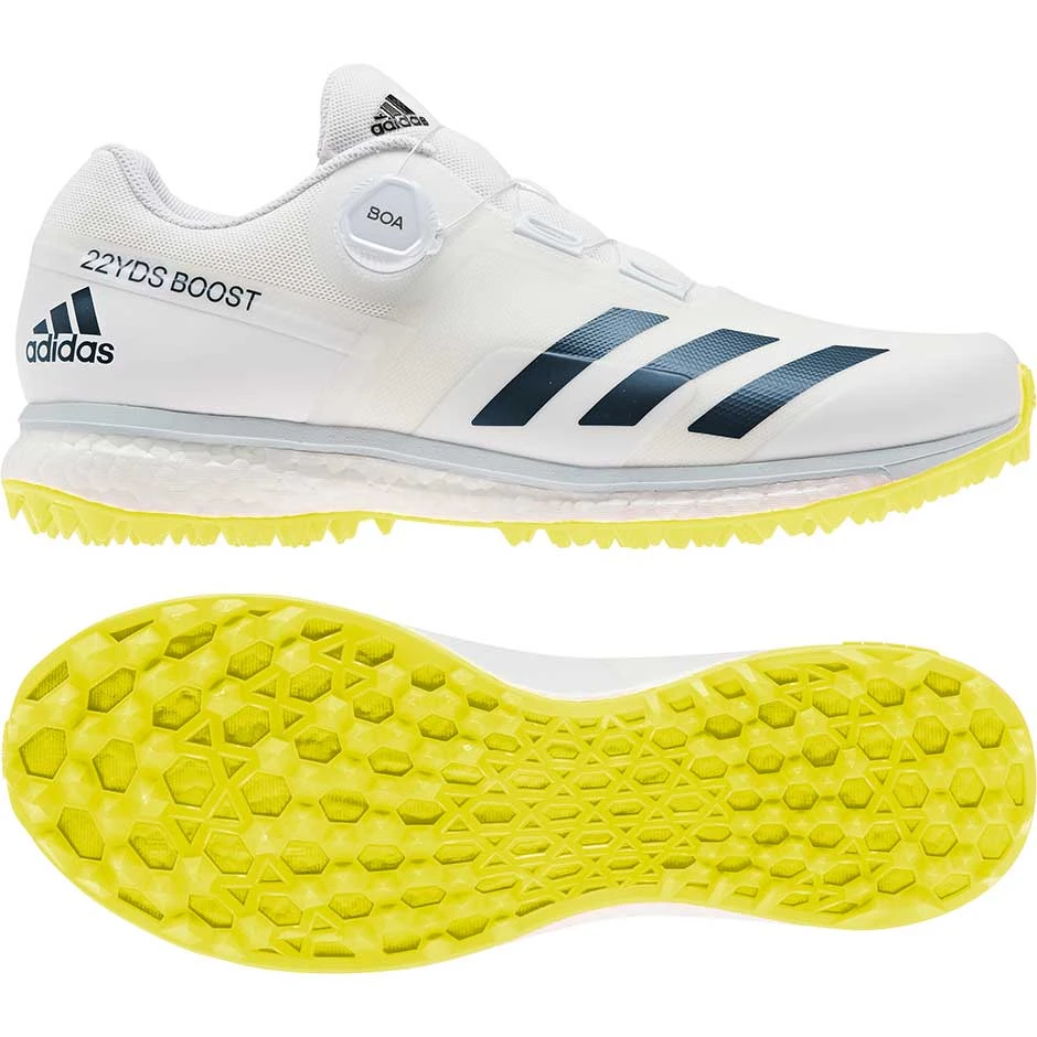 22YDS Boost Cricket Shoe Yellow 1 22YDS Boost Cricket Shoe Yellow