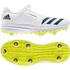 Adipower Howzatt Spiked Cricket Shoe Yellow