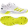 Adipower Vector Mid Spiked Cricket Shoe Yellow