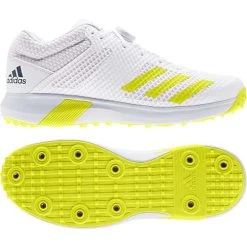 Adipower Vector Mid Spiked Cricket Shoe Yellow