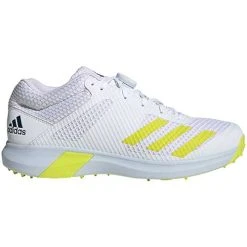 Adipower Vector Mid Spiked Cricket Shoe Yellow -Sports - Hockey Cricket Adidas Cricket Vector Mid Cricket Shoes 2021 Yellow Side reverse