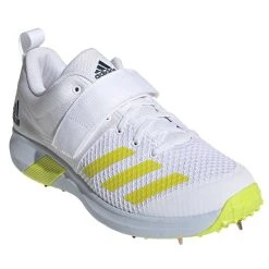 Vector Spiked Cricket Shoe Yellow -Sports - Hockey Cricket Adidas Vector Cricket Bowling Shoe with Strap 2022 angled