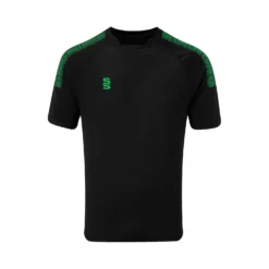 Dual Collar Training Shirt -Sports - Hockey Cricket DU009 Black Emerald scaled 1
