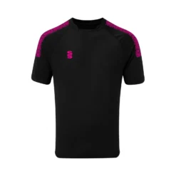 Dual Collar Training Shirt -Sports - Hockey Cricket DU009 Black Pink scaled 1
