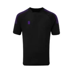 Dual Collar Training Shirt -Sports - Hockey Cricket DU009 Black Purple scaled 1