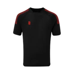 Dual Collar Training Shirt -Sports - Hockey Cricket DU009 Black Red scaled 1