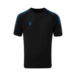 Dual Collar Training Shirt -Sports - Hockey Cricket DU009 Black Royal scaled 1