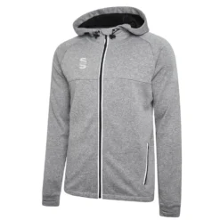 Dual Full Zip Hoody -Sports - Hockey Cricket DU012 Grey Silver scaled 1