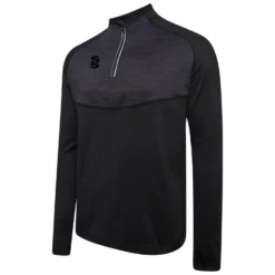 Dual 1/4 Zip Midlayer Performance Top 25 Dual 1/4 Zip Midlayer Performance Top -Sports - Hockey Cricket DU013 Black Black scaled 1