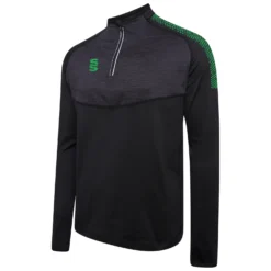 Dual 1/4 Zip Midlayer Performance Top 30 Dual 1/4 Zip Midlayer Performance Top -Sports - Hockey Cricket DU013 Black Emerald scaled 1