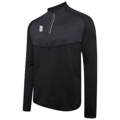 Dual 1/4 Zip Midlayer Performance Top 27 Dual 1/4 Zip Midlayer Performance Top -Sports - Hockey Cricket DU013 Black Plain scaled 1
