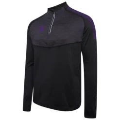 Dual 1/4 Zip Midlayer Performance Top 23 Dual 1/4 Zip Midlayer Performance Top -Sports - Hockey Cricket DU013 Black Purple scaled 1