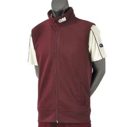 GM Cricket Training Gilet -Sports - Hockey Cricket GM Gilet maroon 7263