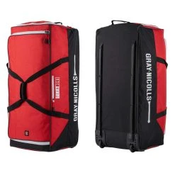 Team 350 Wheelie Cricket Bag -Sports - Hockey Cricket Gray Nicolls Team 350 Cricket Wheelie Bag Red 1