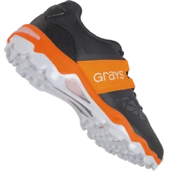 Traction Hockey Shoe Black Orange
