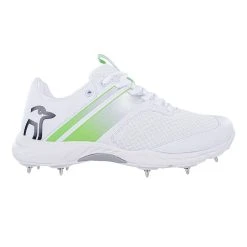 KC 3.0 Spiked Cricket Shoe White Green -Sports - Hockey Cricket KC 3.0 Spike Green Right