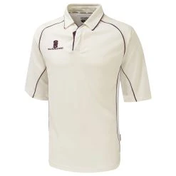 Premier Cricket Shirt 3/4 Sleeve -Sports - Hockey Cricket PREM SS MAROON scaled 1