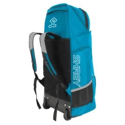 Elite Duffle Wheelie Bag -Sports - Hockey Cricket Shrey Elite Duffle Wheelie Cricket Bag Cyan Back