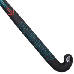 Shrey Elite 100 Late Bow Hockey Stick -Sports - Hockey Cricket Shrey Hockey Elite 100 Black Turquise Hockey Stick Close Back