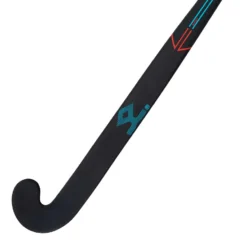 Shrey Elite 100 Late Bow Hockey Stick -Sports - Hockey Cricket Shrey Hockey Elite 100 Black Turquise Hockey Stick Close front