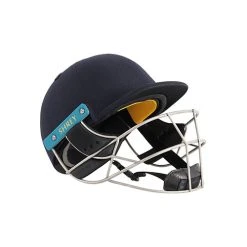 Masterclass Air 2.0 Titanium Helmet -Sports - Hockey Cricket Shrey Masterclass Air 2.0 steel Cricket Helmet Navy side 1