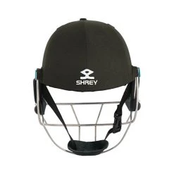 Masterclass Air 2.0 Titanium Helmet -Sports - Hockey Cricket Shrey Masterclass Air 2.0 steel Cricket Helmet black back 1