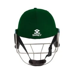 Masterclass Air 2.0 Titanium Helmet -Sports - Hockey Cricket Shrey Masterclass Air 2.0 steel Cricket Helmet green back 1