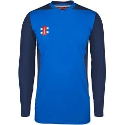 Pro Performance T20 Cricket Shirt Long Sleeve -Sports - Hockey Cricket T20 Long Sleeve Shirt RoyalNavy 2