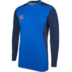 Pro Performance T20 Cricket Shirt Long Sleeve -Sports - Hockey Cricket T20 Long Sleeve Shirt RoyalNavy