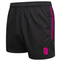 Dual Performance Short -Sports - Hockey Cricket du020 BLACK PINK