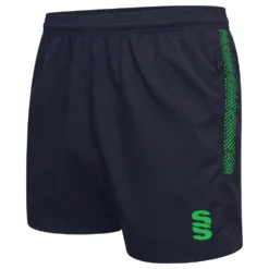 Dual Performance Short -Sports - Hockey Cricket du020 NAVY EMERALD